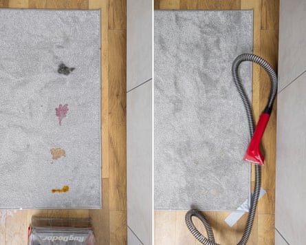 Rug Doctor Deep Carpet Cleaner before and after