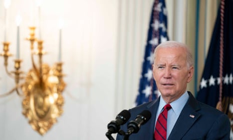 Biden at the White House on Wednesday. The president’s own poll numbers remain stubbornly low.