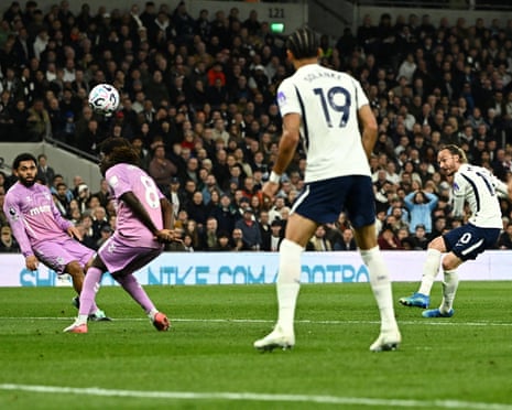 James Maddison (right) pops one into the top bin to give Tottenham the lead against Coventry.