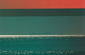 unexpected colors, the stripe as a wink to my technique, and the tranquility of the ocean.