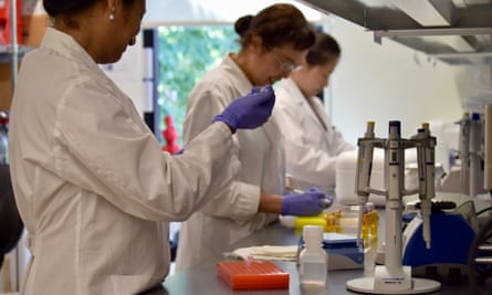 Elevian scientists in the Pagliuca Harvard Life Lab.