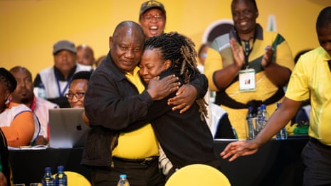 Ramaphosa re-elected as ANC leader following 'farmgate' scandal | South Africa | The Guardian