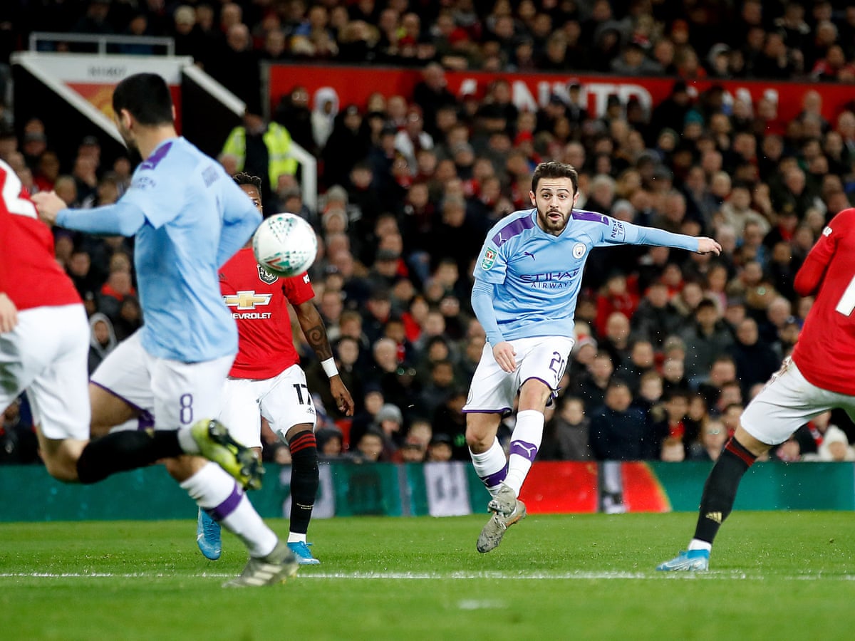 Silva Strike Helps Manchester City Beat United But The Tie Is Still Alive Football The Guardian