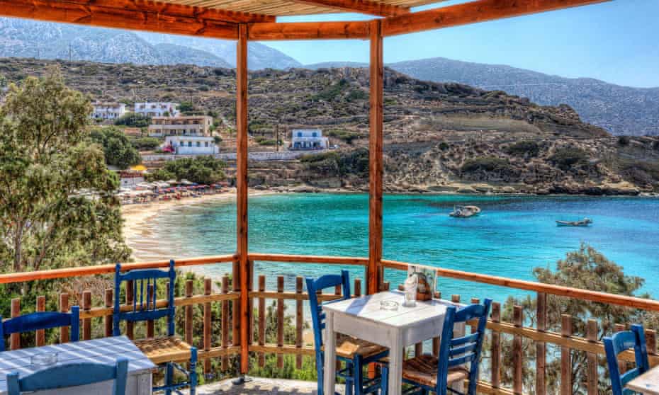 Taverna in Panagias Limani of Karpathos, Greece