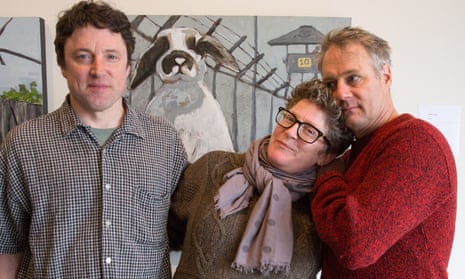 Beat Happening in 2017. L-R: Bret Lunsford, Heather Lewis, Calvin Johnson