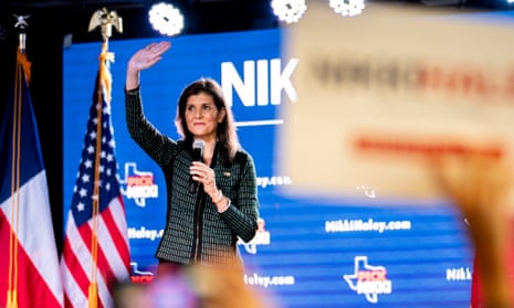 Nikki Haley campaigning in Texas yesterday.