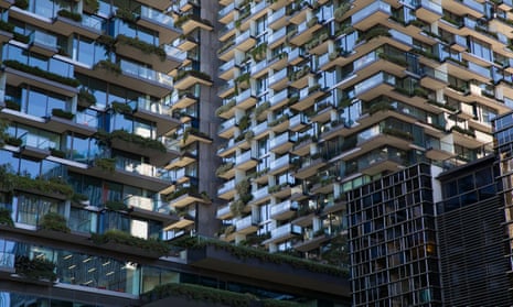 Apartments in Central Park in Sydney, which is served by a huge recycling system. 