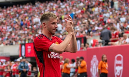 Mason Mount pictured at the MetLife Stadium during Manchester United’s preseason US tour.