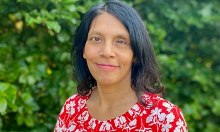 Portrait of Dr Halima Begum against a backdrop of trees