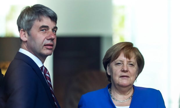 German Chancellor Angela Merkel and Jan Hecker