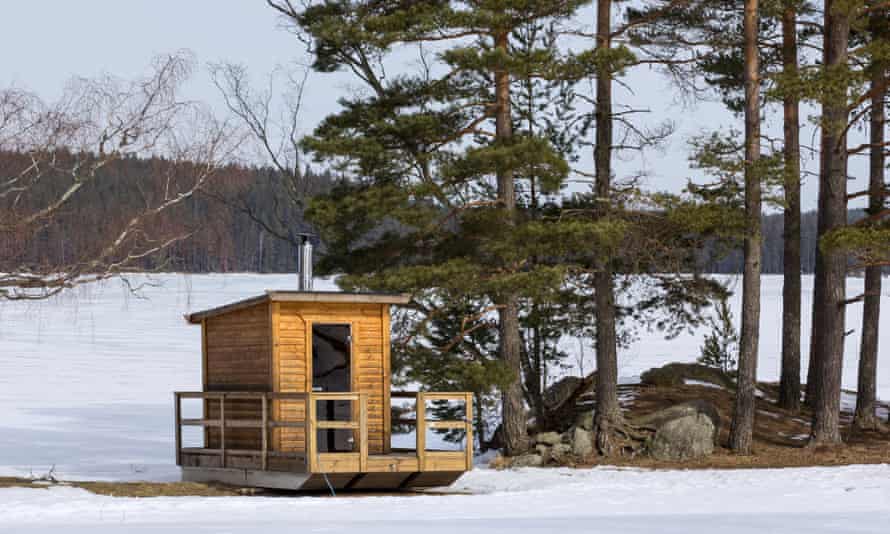 Sauna tradizionale europea o bagno di sudore