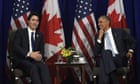 Barack Obama and Justin Trudeau to join forces on climate change