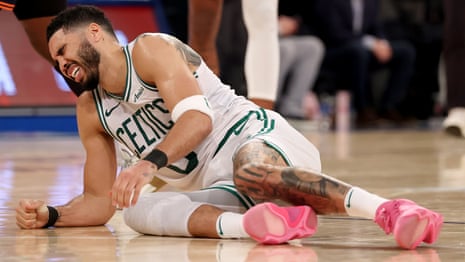 Tatum's Celtics season over with torn achilles in bitter blow to defending NBA champions | Boston Celtics | The Guardian