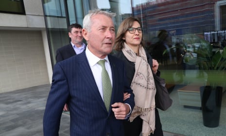 Lawyer Bernard Collaery arrives at the ACT law courts in Canberra on 6 August 2019
