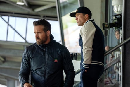 Ryan Reynolds, left, and Rob McElhenney in season two of Welcome to Wrexham