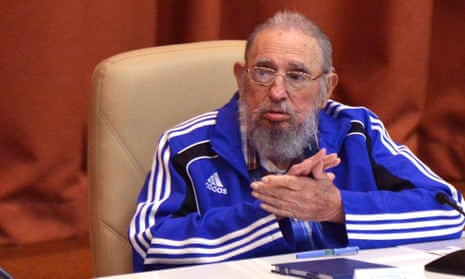 Fidel Castro during the closure of the 7th Cuban Communist party congress at the Palacio de las Convenciones in Havana on Tuesday.