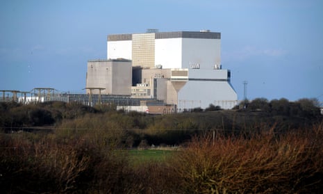 Hinkley Point nuclear power station in Somerset.