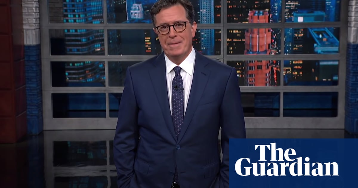 Colbert on the US heatwave: ‘It’s so hot, the Statue of Liberty dropped the toga’