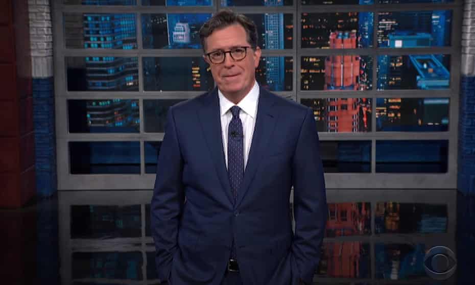 Stephen Colbert: ‘The country is as hot as hell, so at least Cosby has a preview of the afterlife.’