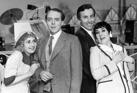 Pollard, far left, with Simon Cadell, Michael Knowles and Ruth Madoc in Hi-de-Hi!