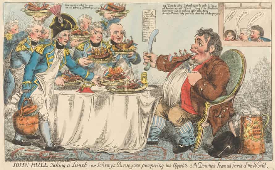 Images of ‘Fat’ and ‘Lean’ were adaptations of older satirical representations such as ‘John Bull’, pictured, in the UK.