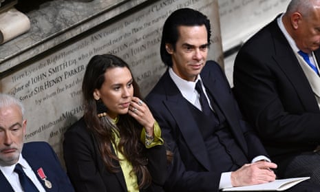 Jasmine Coe and Nick Cave during the coronation ceremony.