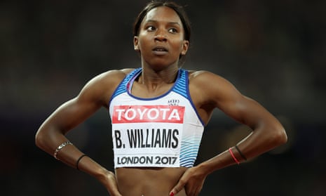 Bianca Williams competes in London in 2017.