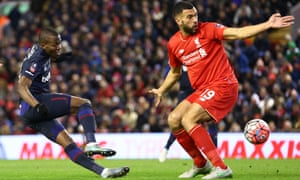 Caulker on a rare appearance on loan at Liverpool last season. ‘There were positives’ he said. ‘I was reminded first-hand about the professionalism that it takes to reach that level.’