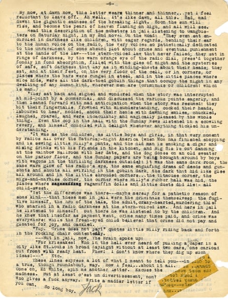 A letter on yellowed paper