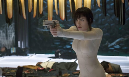 Scarlett Johansson in Ghost in the Shell. (Jasin Boland/Paramount Pictures and DreamWorks Pictures via AP)