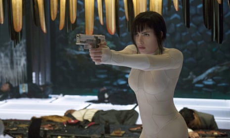 Scarlett Johansson plays Major Mira Killian in Ghost in the Shell.