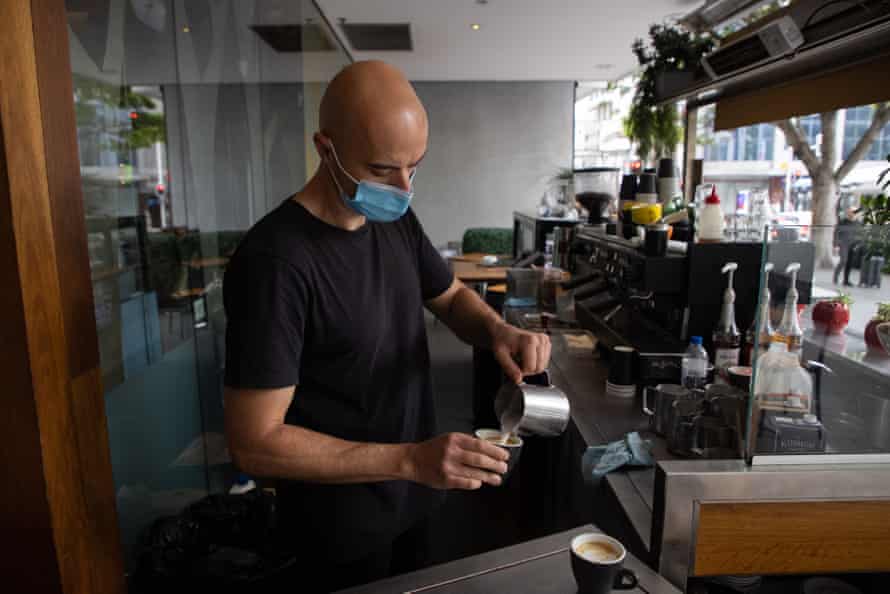 A barista at the Canopy