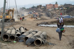 In 2011, Nepal’s then prime minister, Baburam Bhattarai, launched a road expansion programme in the capital, Kathmandu. Seven years later, the controversial project is still running. Opponents argue it has increased air pollution, damaged cultural heritage sites and caused major congestion. Supporters say the new roads, especially the expansion of the city’s ring road, are vital for the country’s development. All photographs: Pete Pattisson