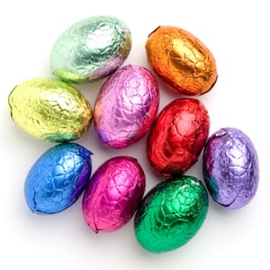 With a little bit of effort, grapes can be cunningly disguised as mini Easter eggs