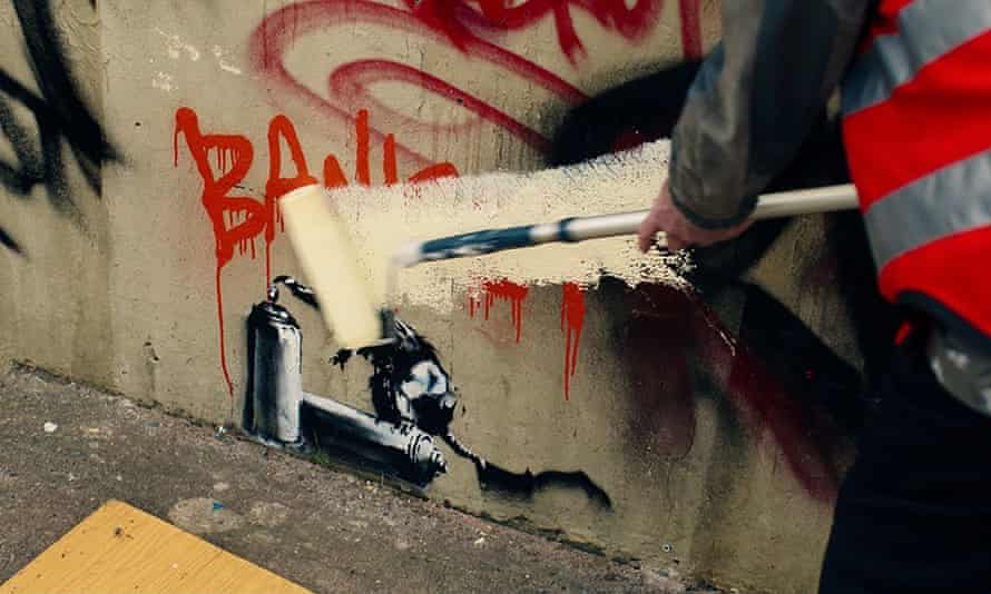 Banksy destroyed by Christopher Walken