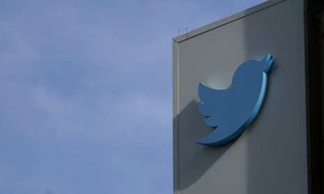 A Twitter headquarters sign seen in San Francisco, California.