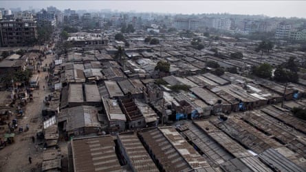A view of the Duaripara slum, on the northern outskirts of Dhaka, the Bangladeshi capital.