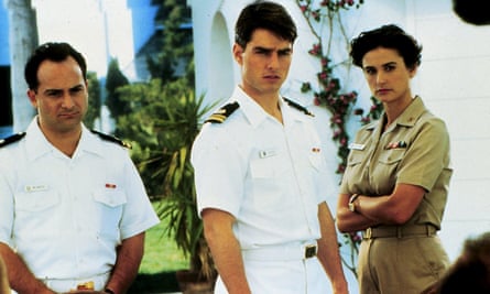 Demi Moore with Tom Cruise and Kevin Pollak in A Few Good Men