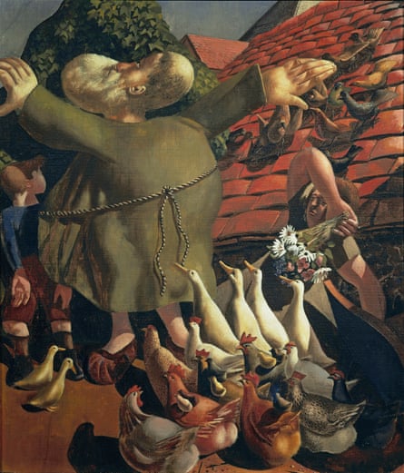 St Francis and the Birds, 1935 by Stanley Spencer.