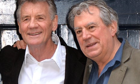 Terry Jones with  and Michael Palin