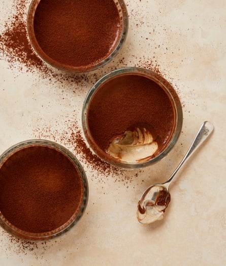 Yotam Ottolenghi’s vegan chocolate pots with tahini caramel