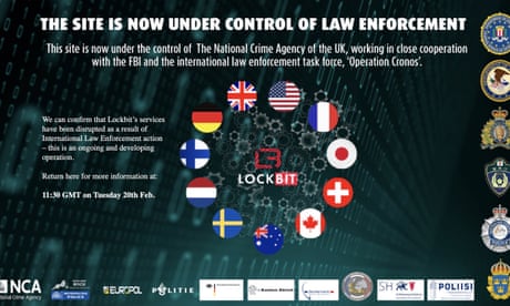 El Reino Unido y el FBI se apoderan del sitio web del grupo ransomware El Reino Unido y el FBI se apoderan del sitio web del grupo ransomware