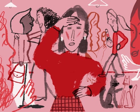 An illustration of a female pinch 1 manus connected her hep and nan different connected her forehead