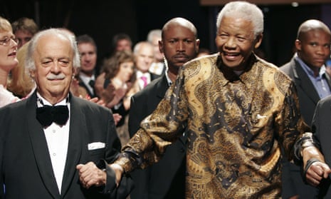 George Bizos, left, and Nelson Mandela in 2008