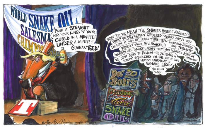 Martin Rowson On Donald Trump S Coronavirus Cures Cartoon