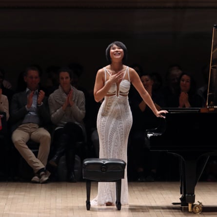 Yuja Wang performs in New York’s Carnegie Hall in 2020.