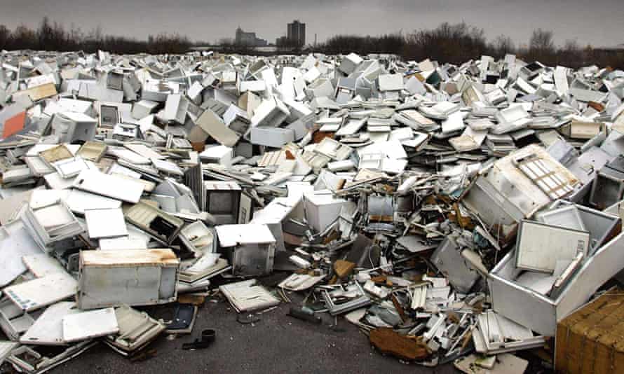 Dumped appliances at a site in Manchester.
