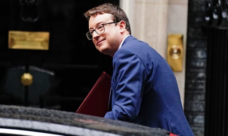 Simon Clarke arrives to attend a meeting of ministers at 10 Downing Street, London.