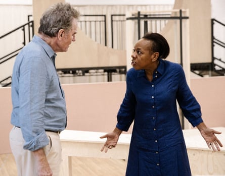 Bryan Cranston and Marianne Jean-Baptiste in rehearsals for All My Sons.