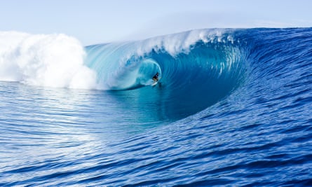 Bethany Hamilton takes on the crunching waves at Teahupoo in Tahiti